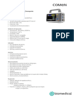 Monitor de Emergencia/transporte Marca: Comen - China: Especificaciones Técnicas