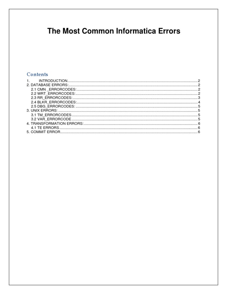 Common A Errors | PDF | Sql | Databases