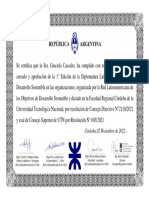 Certificado Diplomatura Cascales