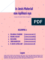 Jenis-Jenis Material & Aplikasi Nya (Kelompok 2)