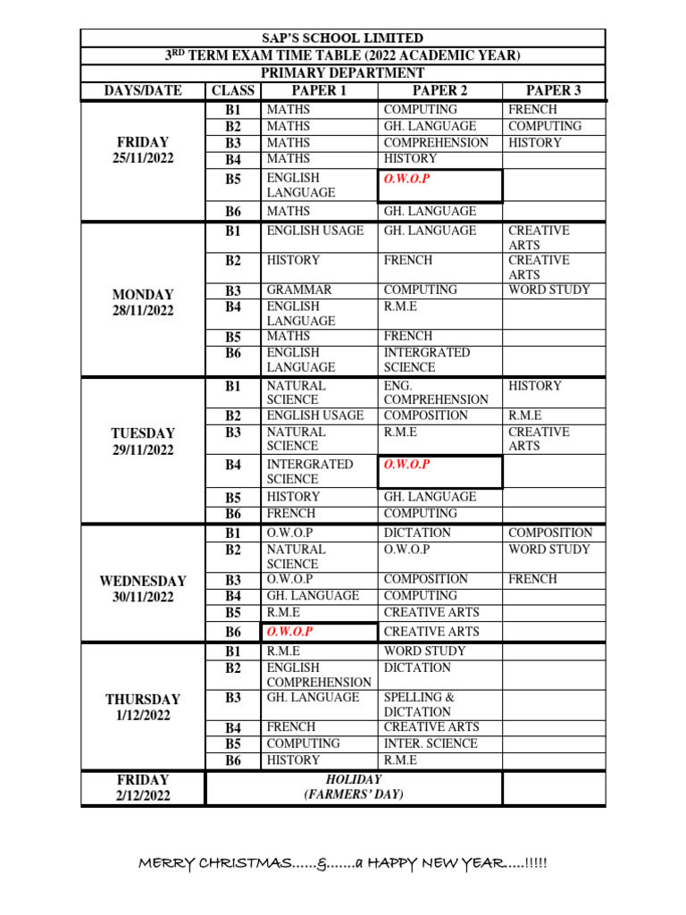 3rd-term-time-table-pdf