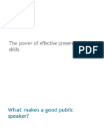 The Power of Effective Presentation Skills