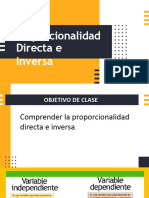 Proporción Directa e Inversa