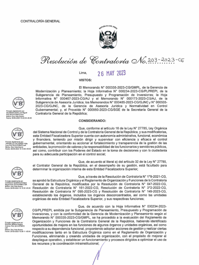 RC N° 203-2023-CG | PDF