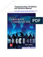 Corporate Communication 7th Edition Argenti Solutions Manual
