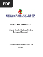 PUNTA ESS PROJECTS Liquid-Cooled Battery System Technical Proposal-2023.2.3