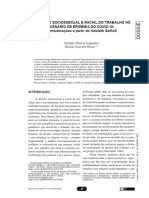 A Divisão Sociossexual e Racial Do Trabalho No Cenário de Epidemia Do Covid-10 Considerações A Partir de Heleieth Saffioti - Claudia Mazzei Nogueira