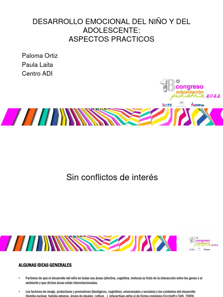 Desarrollo Emocional en Niños y Adolescentes | PDF | Teoría de apego ...