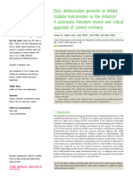 Sem.6 - Does Deforestation Promote or Inhibit Malaria