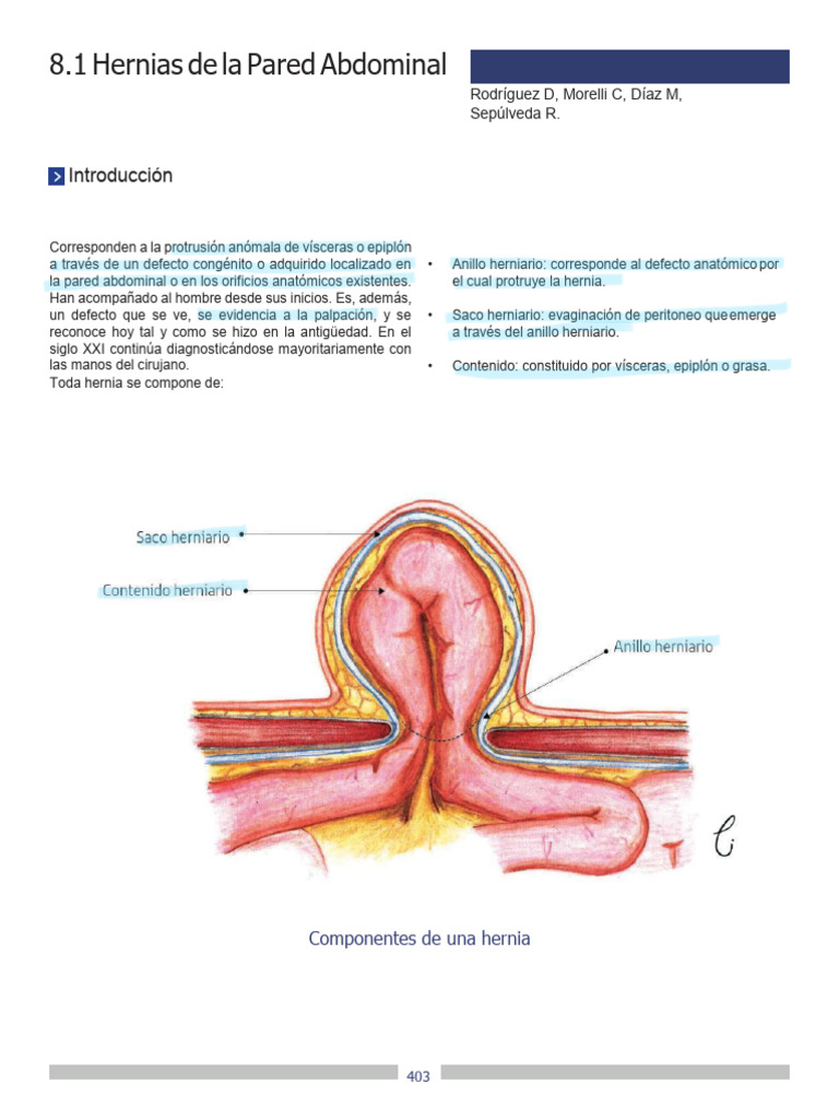Hernias | PDF | Abdomen | Medicina CLINICA