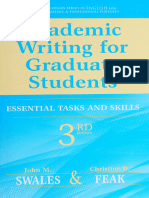Academic Writing For Graduate Students. Essential Tasks and Skills (3rd Edition)