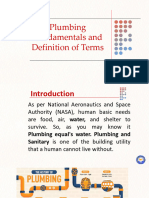 1.0 Plumbing Fundamentals and Definition of Terms