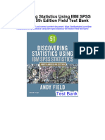 Discovering Statistics Using Ibm Spss Statistics 5th Edition Field Test Bank