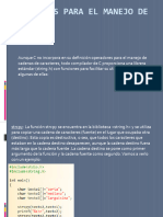 Funciones para El Manejo de Cadenas