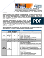 Cronograma - Avaliativo - 4º Bimestre - 8TA