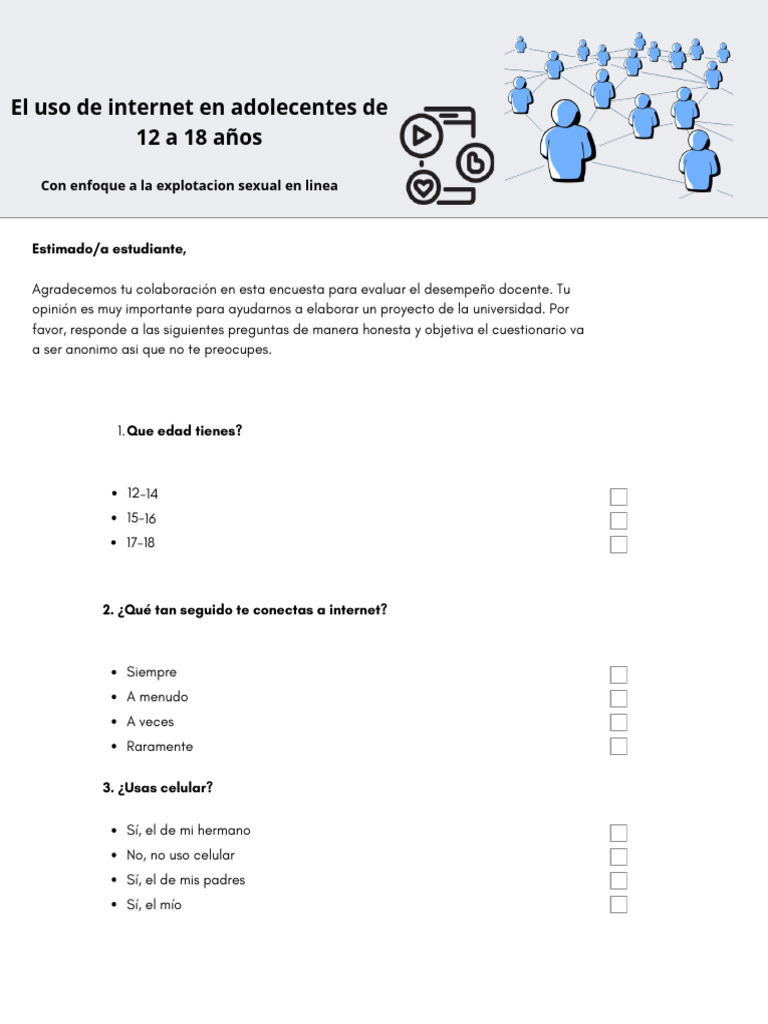 Uso de Internet y Riesgos en Adolescentes | PDF | Internet | Acoso ...