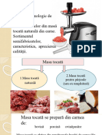 Procesul Tehnologic de Preparare A Semifabricatelor Din Masă Tocată Naturală Din Carne. Sortimentul Semifabricatelor, Caracteristica, Aprecierea Calităţii.