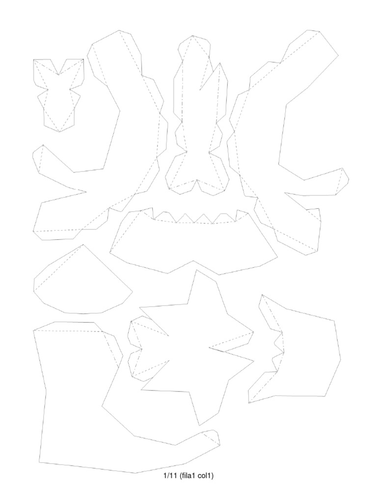 Cherep Tritseratopsa Lineless | PDF