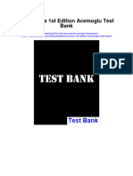Economics 1st Edition Acemoglu Test Bank