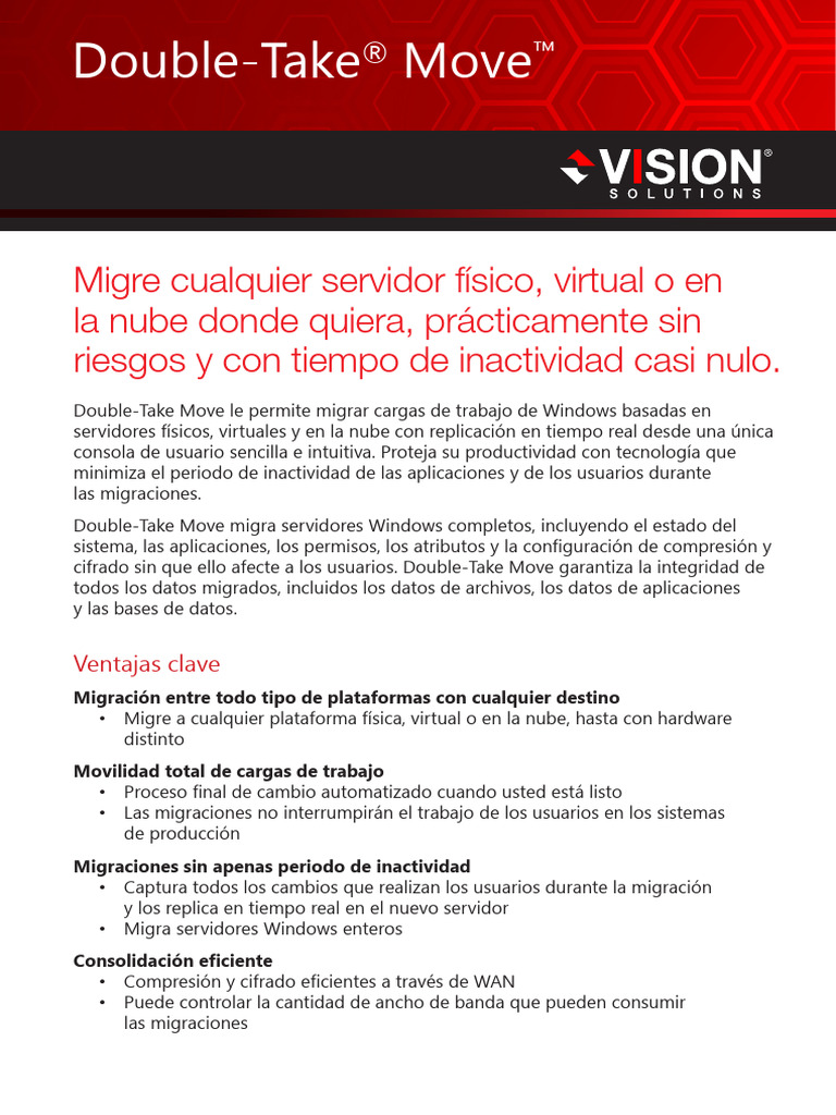 Double Take Move - Migration | PDF | Servidor (Computación ...