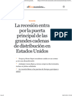 La Recesión Entra Por La Puerta Principal de Las Grandes Cadenas de Distribución en Estados Unidos