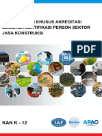 KAN K-12 Persyaratan Khusus Akreditasi Lembaga Sertifikasi Person Sektor Jasa Konstruksi