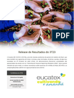 Press Release Do Resultado Da Eucatex Do 3T23