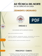 Derecho Procesal Civil 2 - Derecho - Unidad 2