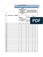 Lista de Cotejo Clase Magistral