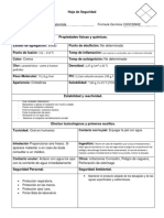 Hoja de Seguridad Tioacetamina