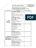 planificação do 9º ano CFQ