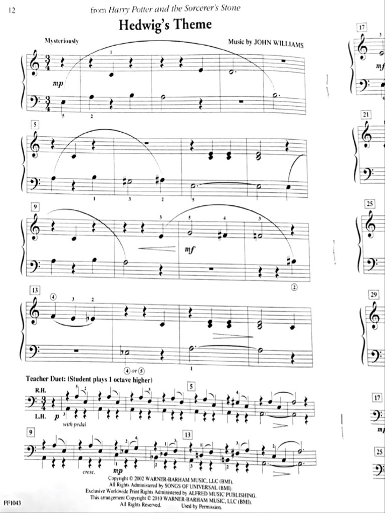 Harry Potter Easy Piano | PDF