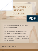 Components of Service Culture