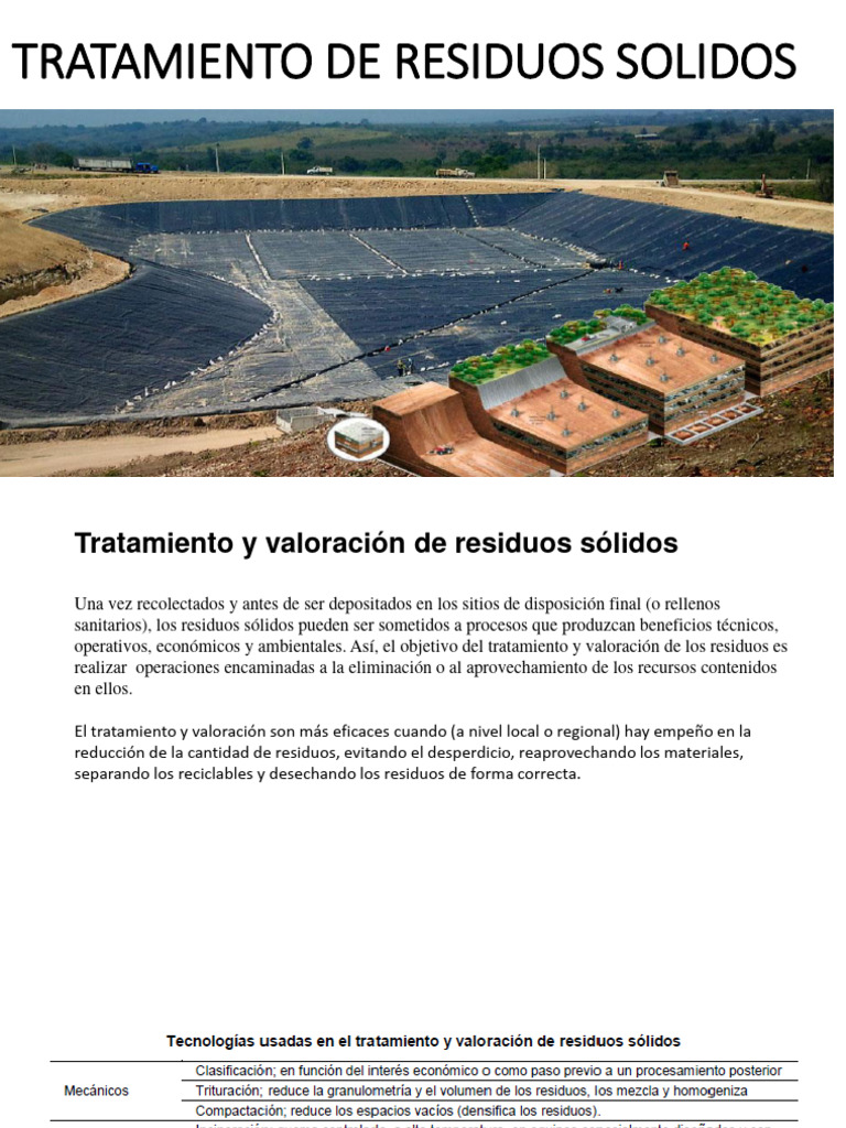 Tratamiento de Residuos Solidos | PDF | Residuos | Incineración