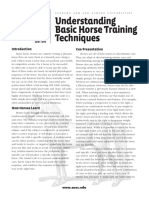 Basic Horse Training Techniques ANR 1298