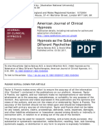 Hypnosis As The Substratum of Many Different Psychotherapies (American Journal of Clinical Hypnosis, Vol. 3, Issue 1) (1960)