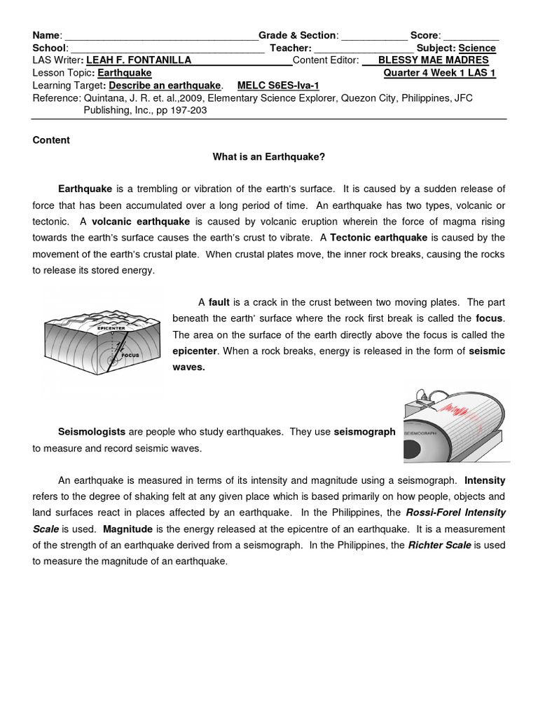 Understanding Earthquakes and Seismology | PDF | Earthquakes | Plate ...