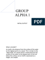 Group Alpha 1