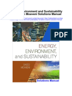 Energy Environment and Sustainability 1st Edition Moaveni Solutions Manual