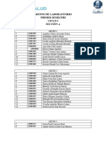 Grupos de Laboraotorio PC Sección A