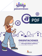 Orientaciones para Dar Respuesta Al Alumnado Con Discapacidad Auditiva en La Escuela Inclusiva