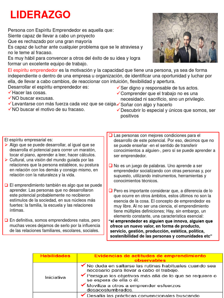 Liderazgo y Tipos de Liderazgos | PDF | Iniciativa empresarial ...