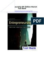 Entrepreneurship 9th Edition Hisrich Test Bank