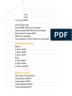 Listado de Precios Eugenio Flores