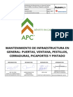 Pets - Mantenimiento de Infraestructura en General