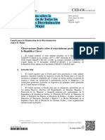 Convención Sobre La Eliminación de Todas Las Formas de Discriminación Contra La Mujer