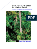 Environmental Science 14th Edition Miller Solutions Manual