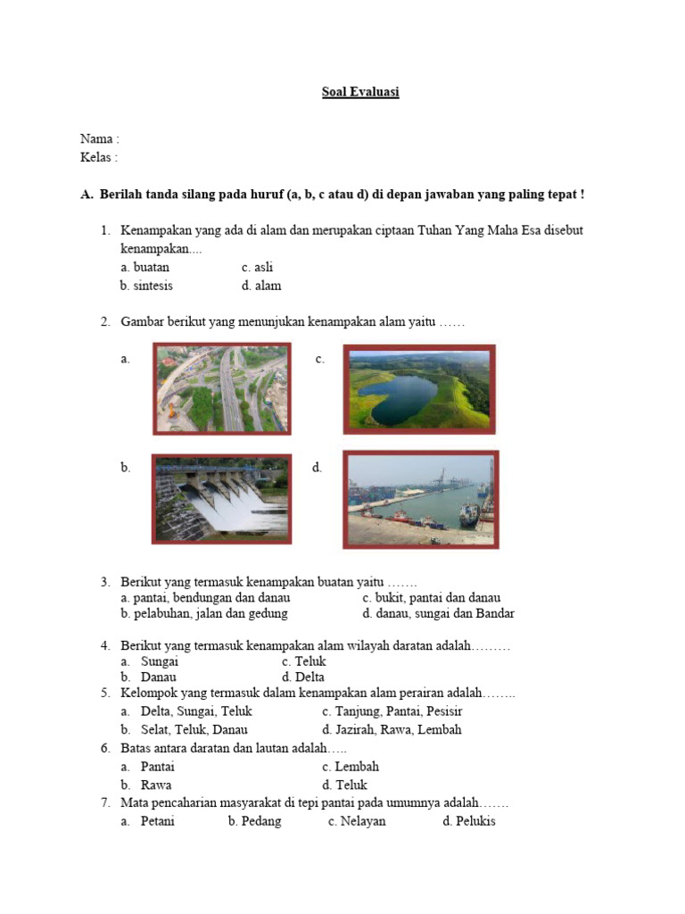 Kenampakan Alam dan Lingkungan Sekitar