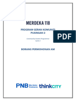 M118 - Community Grants Programme - Application Form BM
