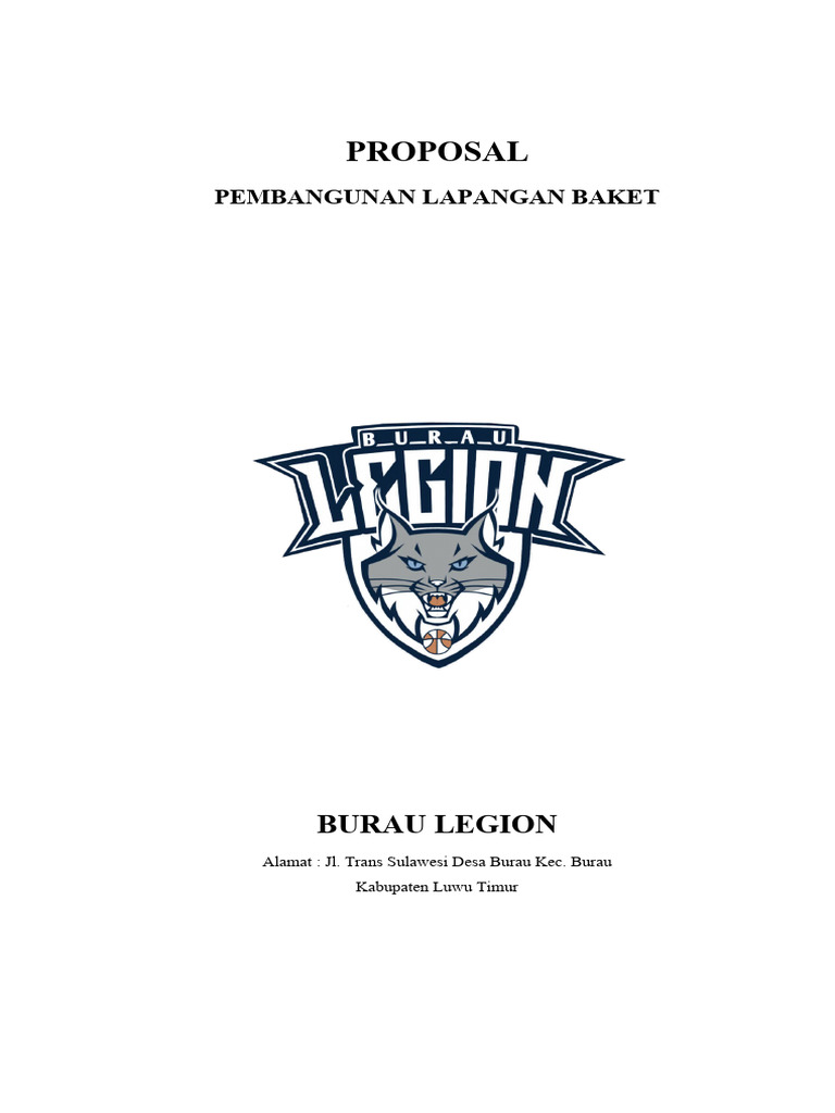 Proposal pembangunan lapangan basket pdf